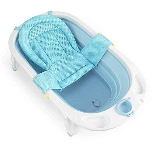 Baignoire bebe pliable de 50 L transat de bain pour bebe incl ergonomique &  peu encombrant